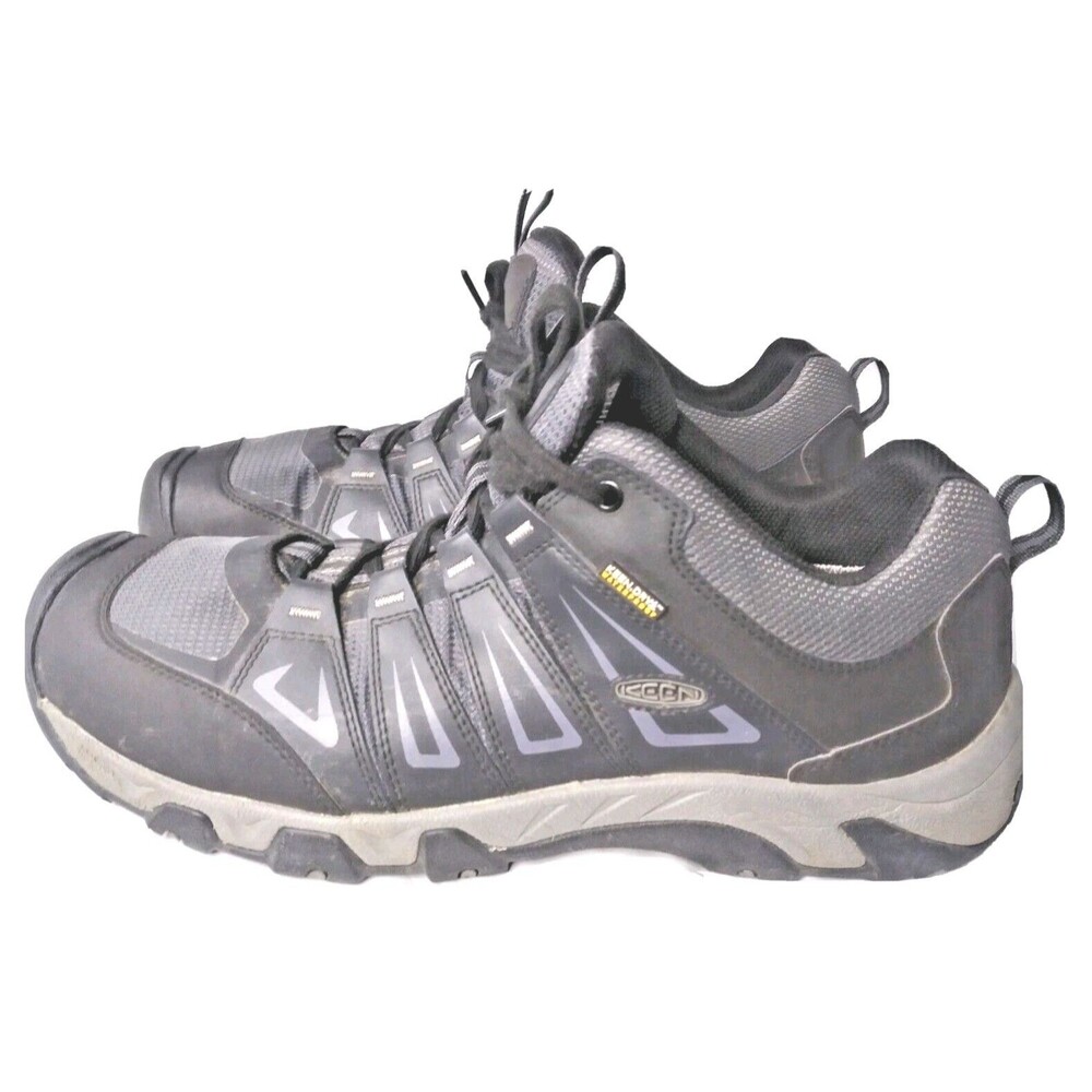 KEEN Oakridge Waterproof Hiking Shoes Men's Size 12~Magnet Gargoyle Gray